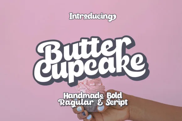 Butter Cupcake Font Poster 1