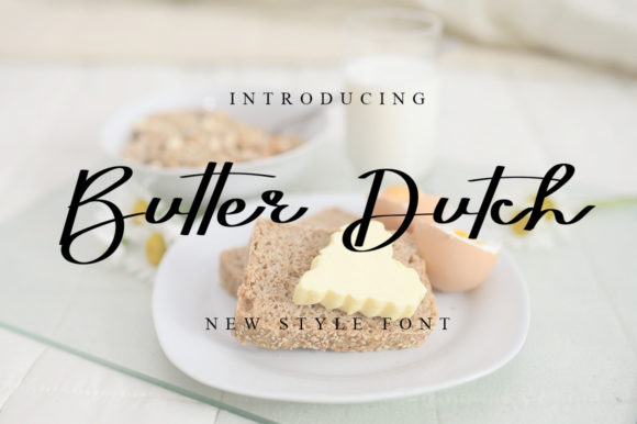 Butter Dutch Font Poster 1