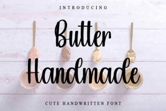 Butter Handmade Font Poster 1