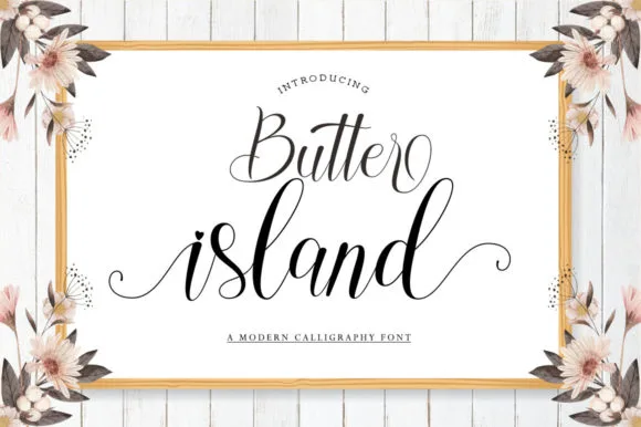 Butter Island Font Butter Island Font Poster 1
