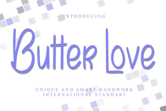 Butter Love Font Poster 1