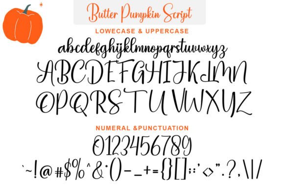 Butter Pumpkin Duo Font Poster 6