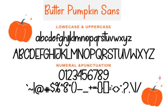 Butter Pumpkin Duo Font Poster 7