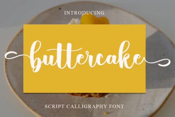 Buttercake Font Buttercake Font Poster 1