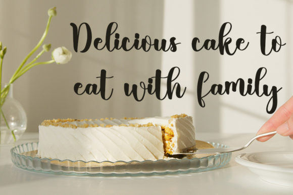Buttercake Font Poster 8
