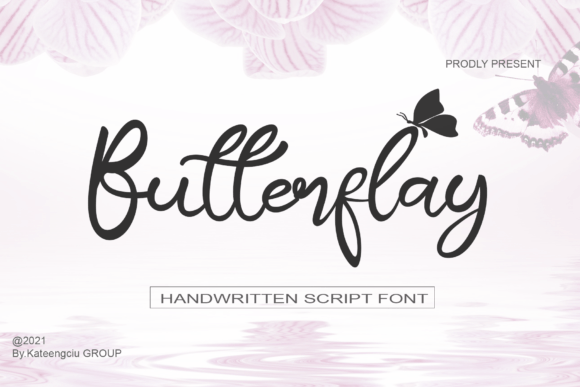 Butterflay Font Poster 1