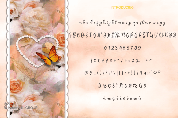 Butterflay Font Poster 2