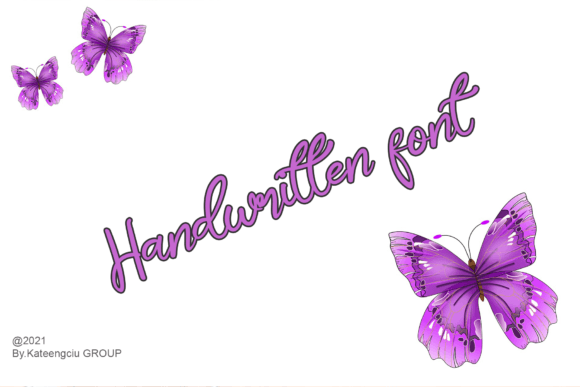 Butterflay Font Poster 3