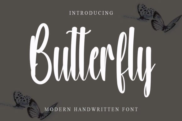 Butterfly Font Poster 1