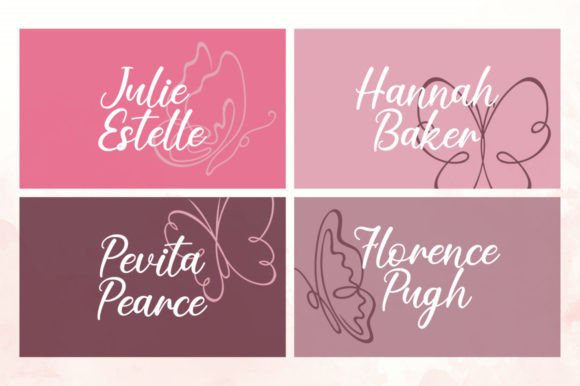 Butterfly Font Poster 4