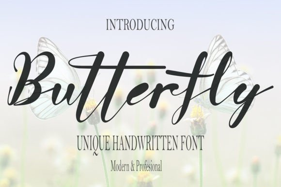 Butterfly Font Poster 1