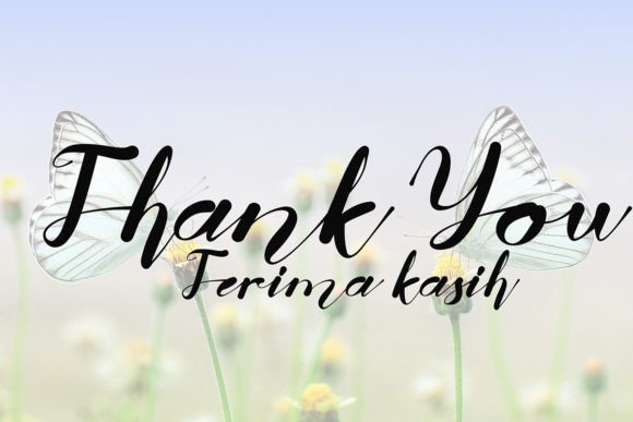 Butterfly Font Poster 8
