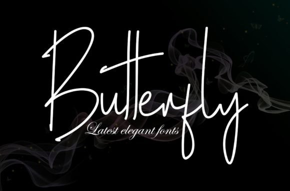 Butterfly Font Poster 1