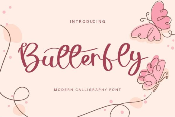 Butterfly Font Poster 1