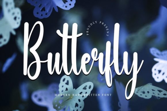 Butterfly Font Poster 1