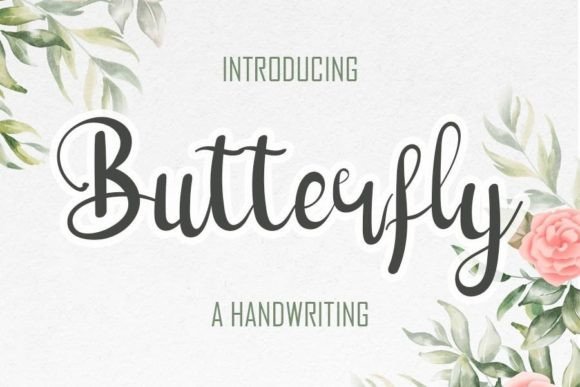 Butterfly Font Poster 1