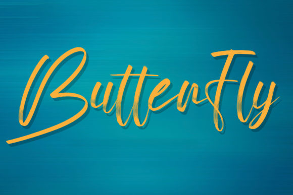 Butterfly Font Poster 1