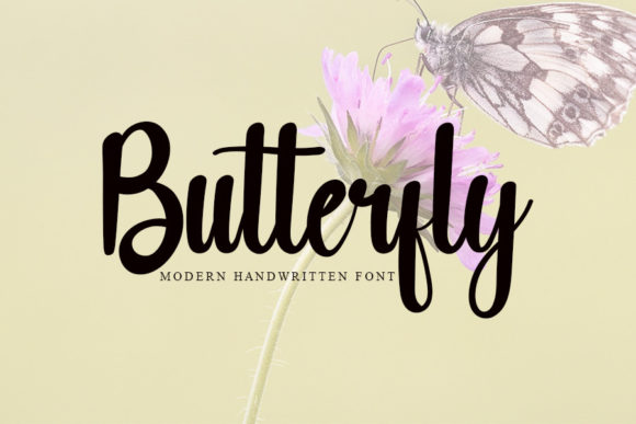 Butterfly Font Poster 1