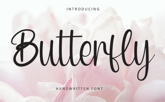 Butterfly Font Poster 1