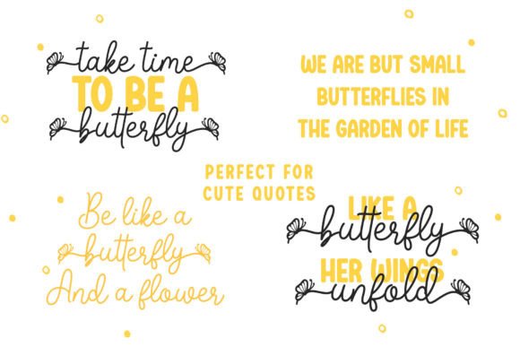 Butterfly Duo Font Poster 2