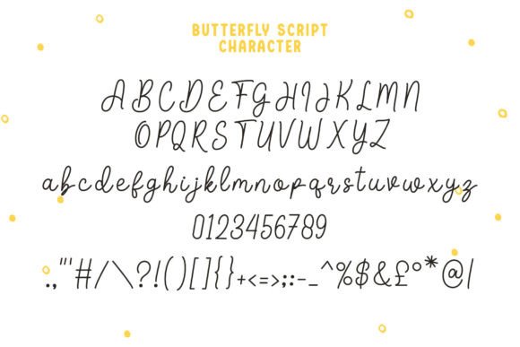 Butterfly Duo Font Poster 5