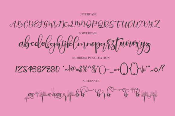 Butterfly Garden Font Poster 10