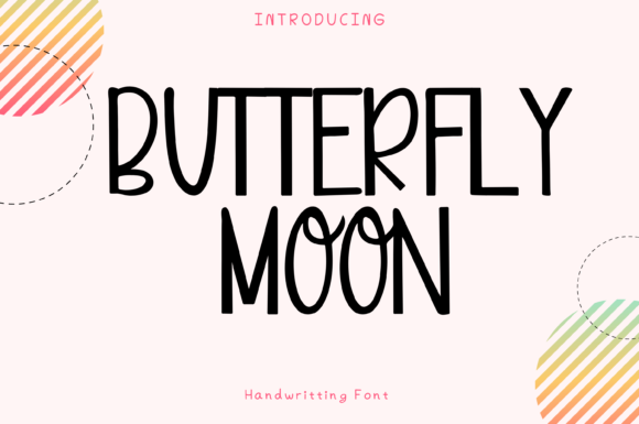 Butterfly Moon Font Poster 1