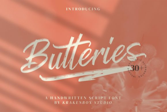 Butteries Font Poster 1