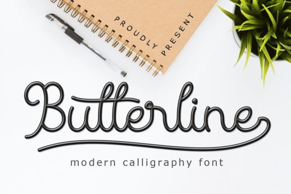 Butterline Font Poster 1