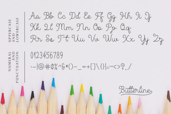 Butterline Font Poster 6