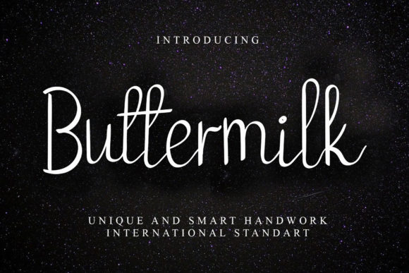 Buttermilk Font Poster 1