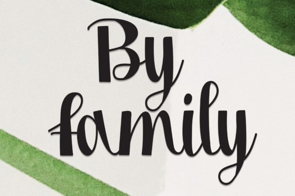 By Family Font