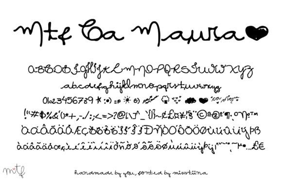 Ca Maura Font Poster 1