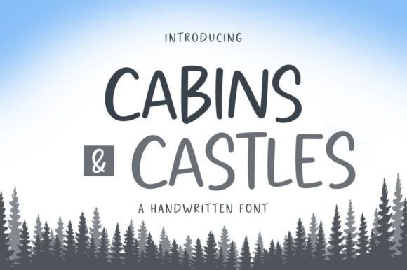 Cabins and Castles Font Poster 1