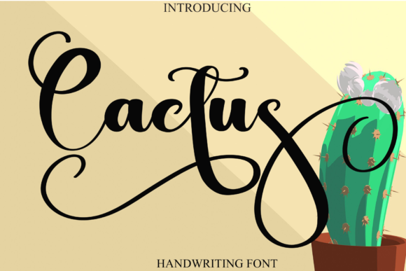 Cactus Font Poster 1