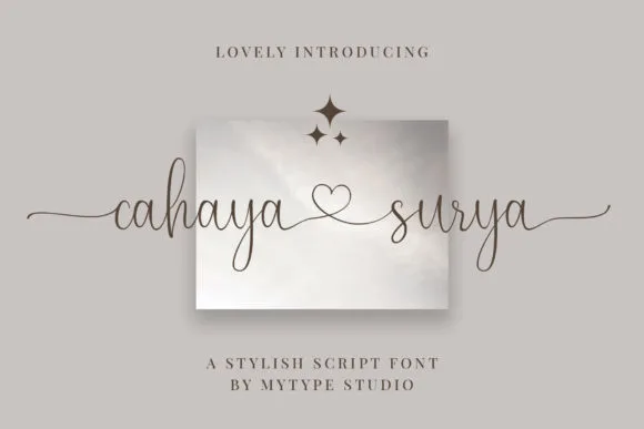 Cahaya Surya Font Cahaya Surya Font Poster 1