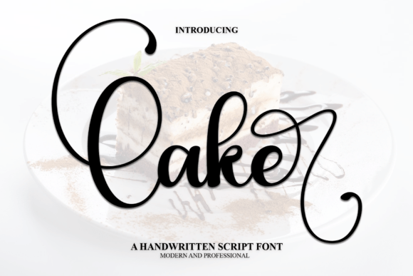 Cake Font Poster 1