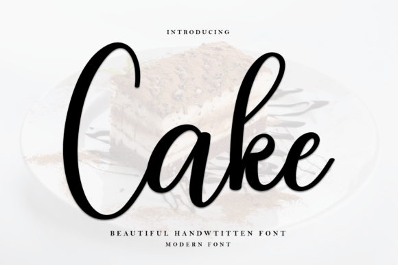 Cake Font Poster 1
