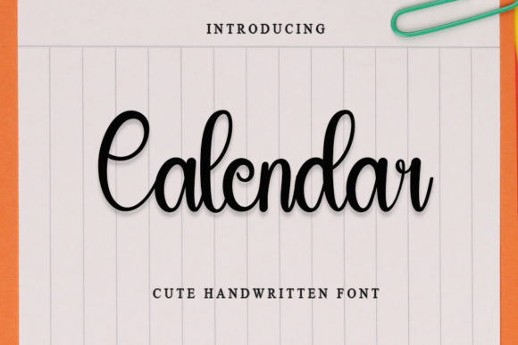 Calendar Font