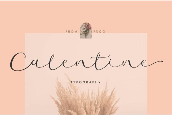 Calentine Font Poster 2