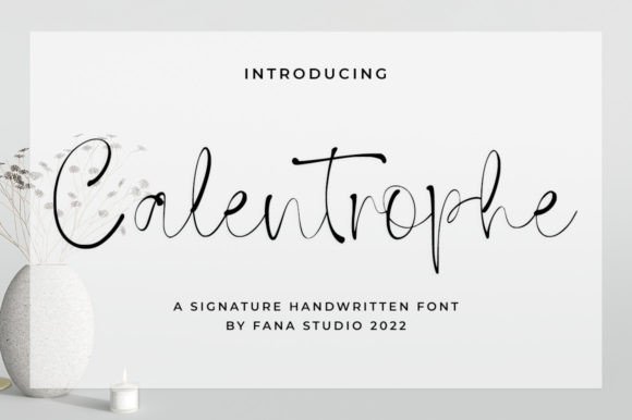 Calentrophe Font Poster 1