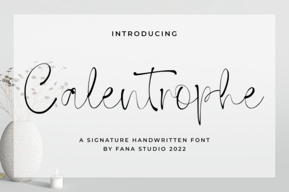 Calentrophe Font Poster 1