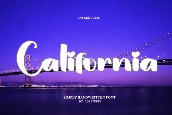 California Font Poster 1