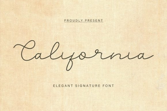 California Font Poster 1