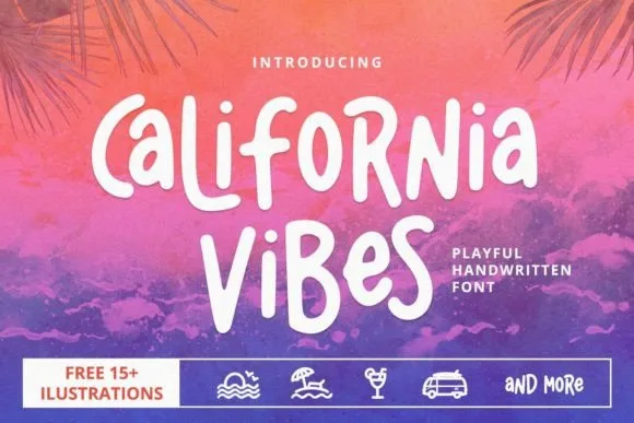California Vibes Font California Vibes Font Poster 1
