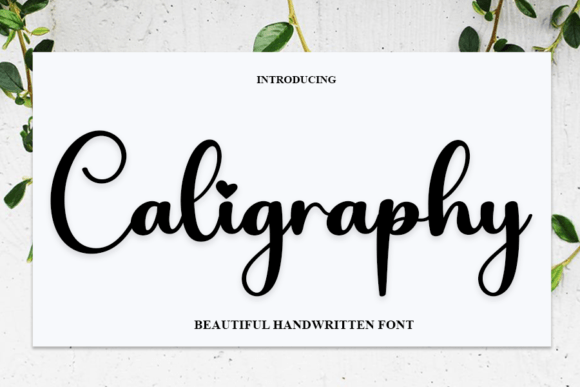 Caligraphy Font Poster 1