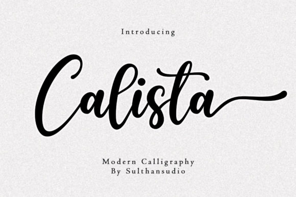 Calista Font Poster 1