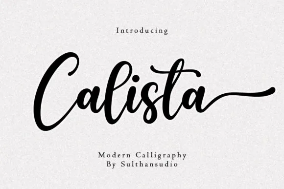 Calista Font Calista Font Poster 1