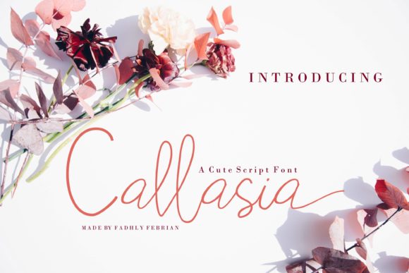 Callasia Font Poster 1