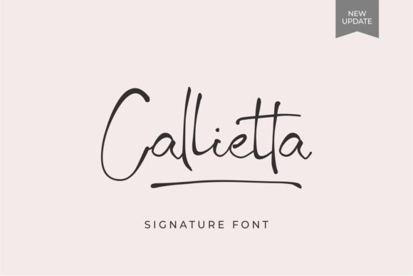 Callietta Font Poster 1